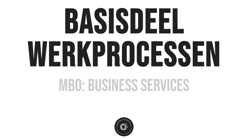 Basisdeel werkprocessen